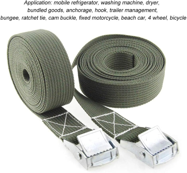 tooloflife 50mm*5m Zurrgurt Cam Buckle Gurte Ratschenriemen Spanngurt Befestigungsgurt Schnalle Gurt