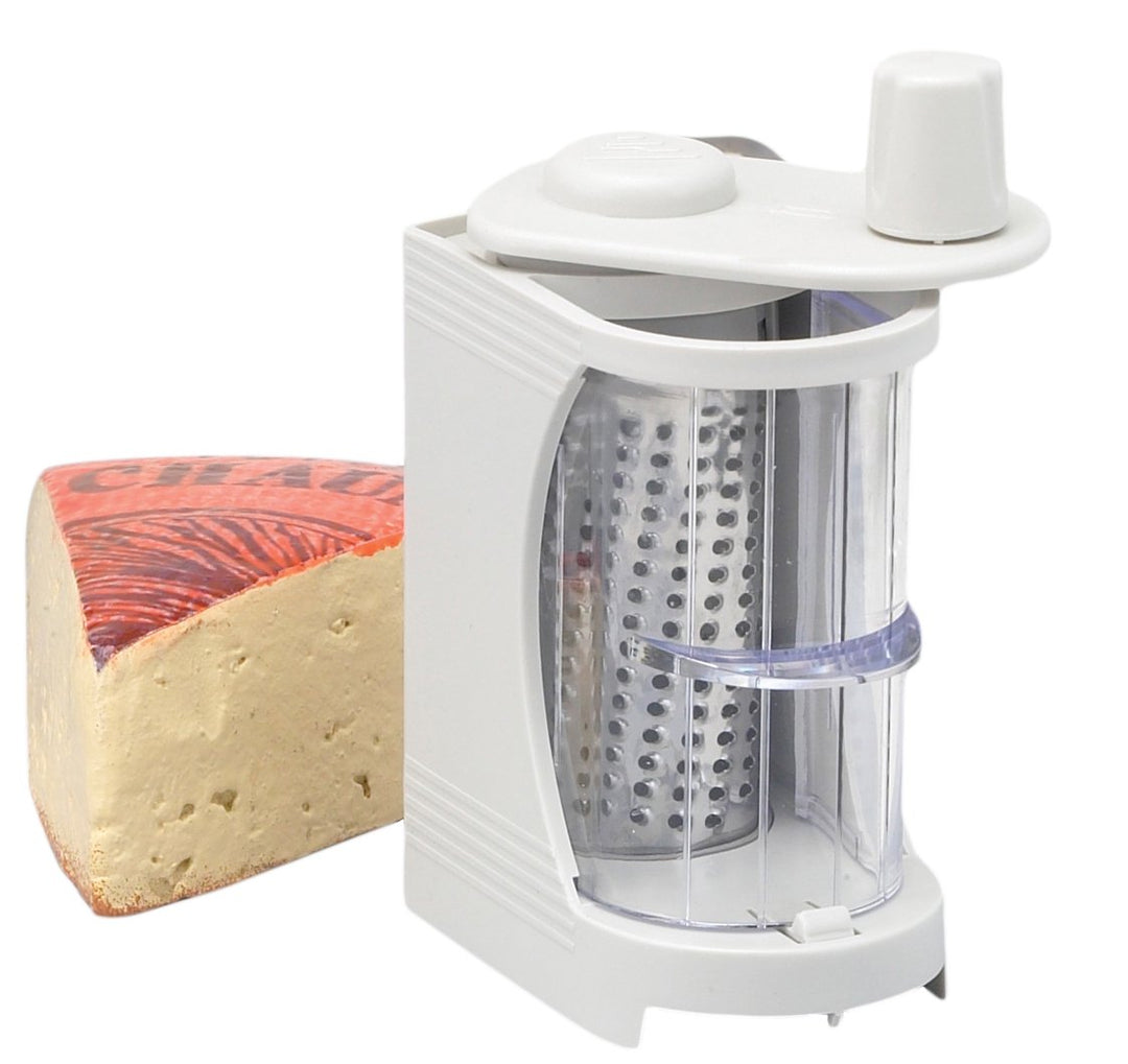 Reibe Dolce & salato acea - Parmesan Cheese Grater - Modern - Weiss/Opulenter Garten - Edelstahl