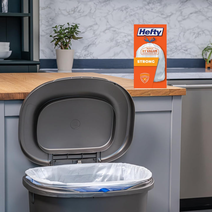 Hefty Starke und tiefe Müllbeutel für die Küche, 49,2 Liter