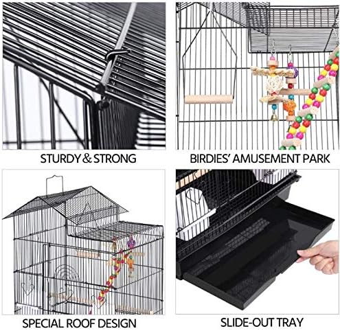 YIZHE VogelkäfigVogelvoliereVoliereVogelhausPapageienkäfigTierkäfigKäfigSittichkäfigVogelmit Holzsta