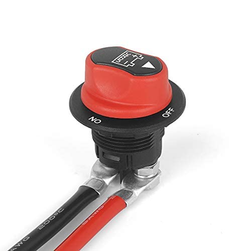 Jtron batterieschalter trennschalter motorrad 50A an-aus batterieschalter 12v-50v mini mit 10AWG Kab