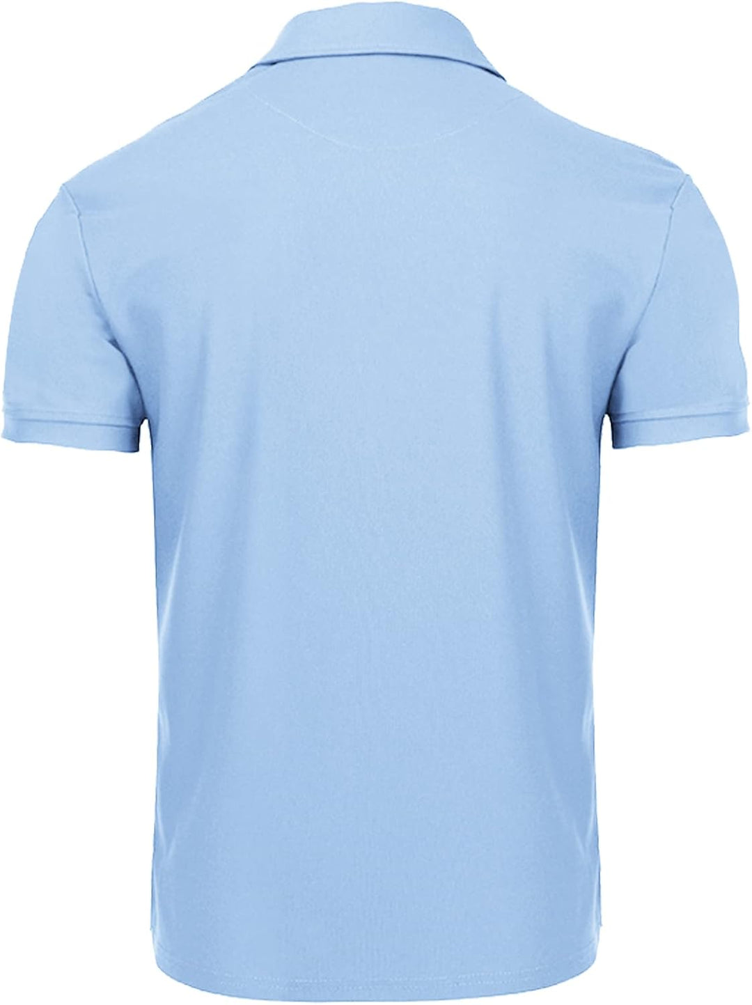 geeksport Poloshirt Herren Golf Kurzarm Freizeit Sport Polo Tennis Tshirts mit Brillenhalter Knopfle
