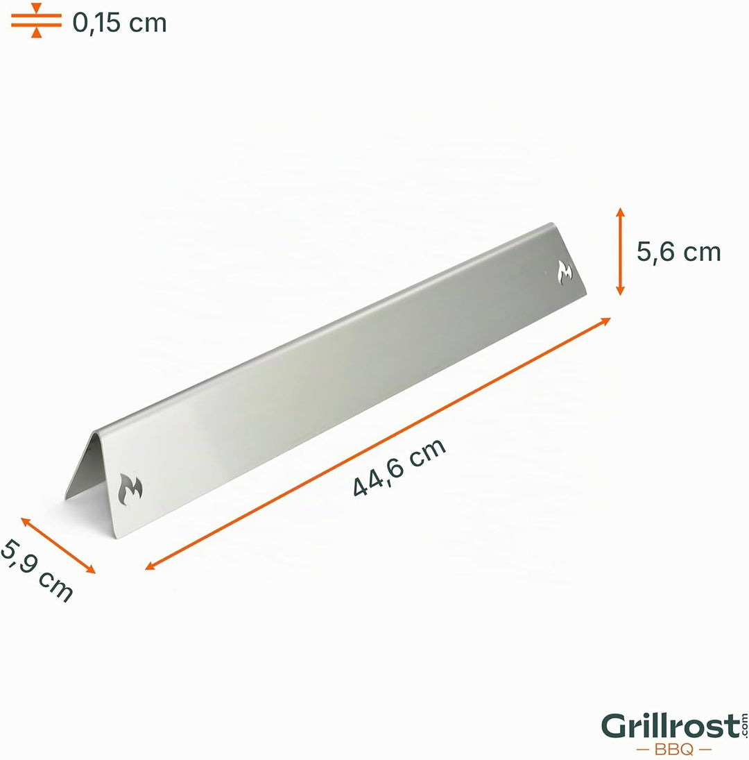Grillrost.com Das Original Edelstahl Aromaschienen für Weber Genesis I - 300er Baureihe ab 2011 - Re