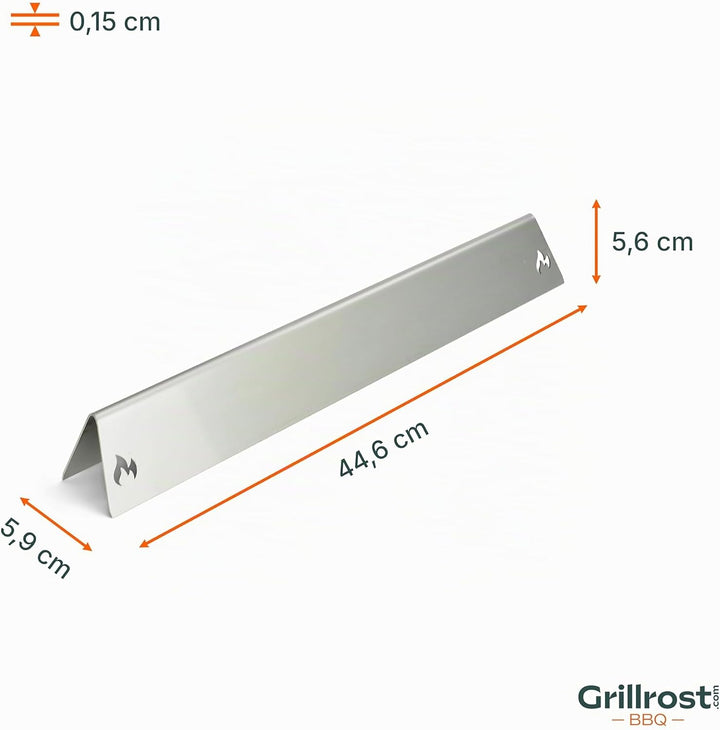 Grillrost.com Das Original Edelstahl Aromaschienen für Weber Genesis I - 300er Baureihe ab 2011 - Re