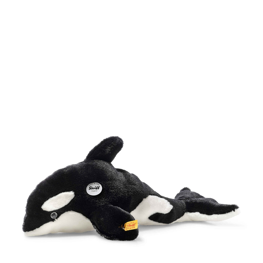 Steiff 067525 Ozzie Orca - 37 cm - Kuscheltier - schwarz/Weiss