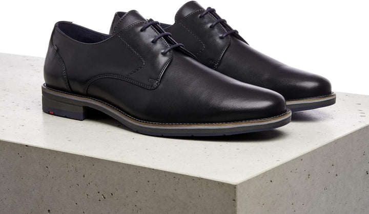 LLOYD Herren Schnürhalbschuhe Langston, Männer Businessschuhe 45 EU Schwarz, 45 EU Schwarz