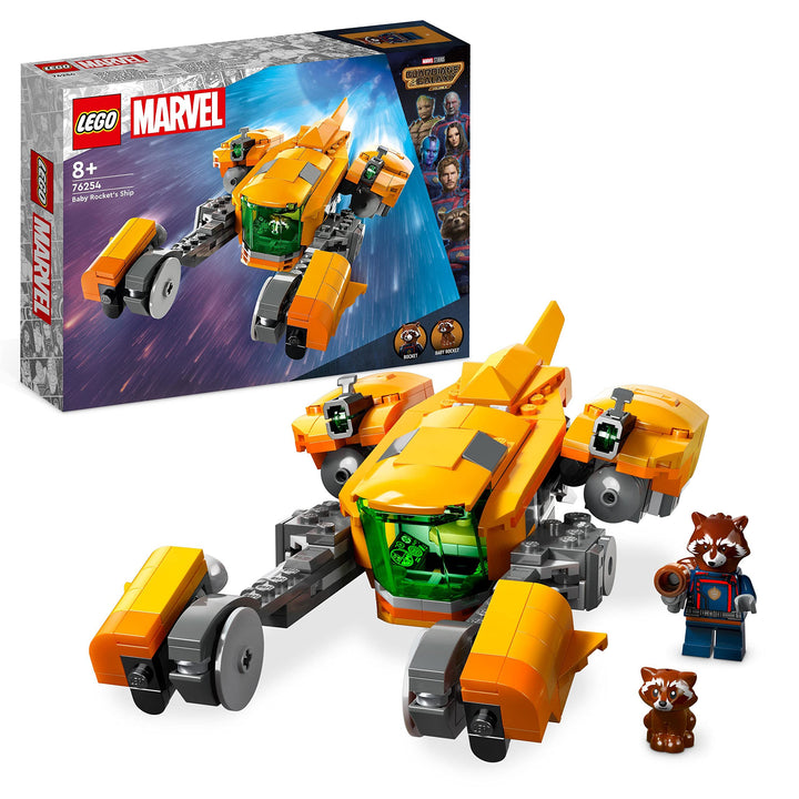 LEGO 76254 Marvel Baby Rockets Schiff, Guardians of The Galaxy Volume 3 BAU-Spielzeug für Kinder mit