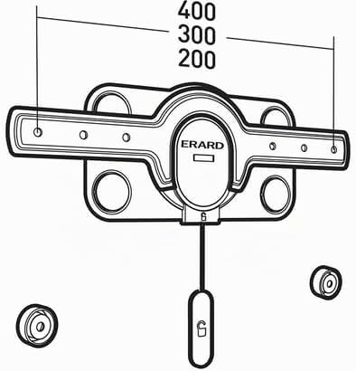 Erard FiXiT 400 flache TV Monitor Wandhalterung bis 60kg