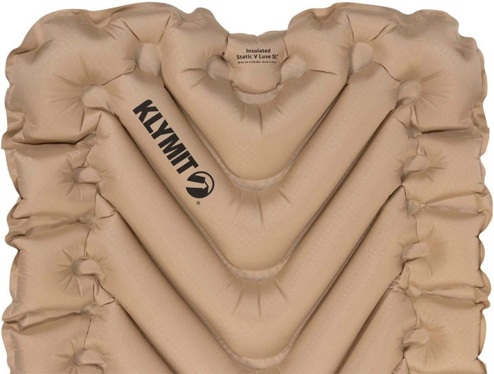 KLYMIT Static V Luxe SL, Isomatte, extra breit, Bester Komfort für Auto-Camping, Reisen und Rucksack
