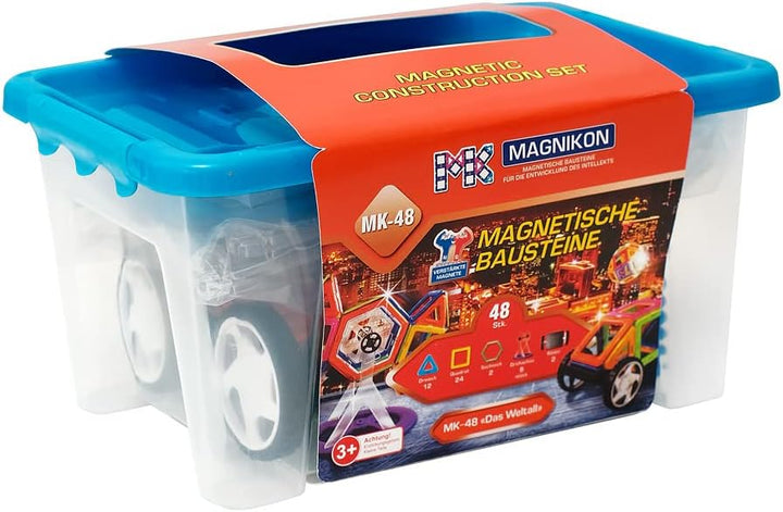 MAGNIKON Magnetische Bausteine Riesenrad, Magnetbausteine Auto, 48 Teile | Magnetsteine, Bausteine a