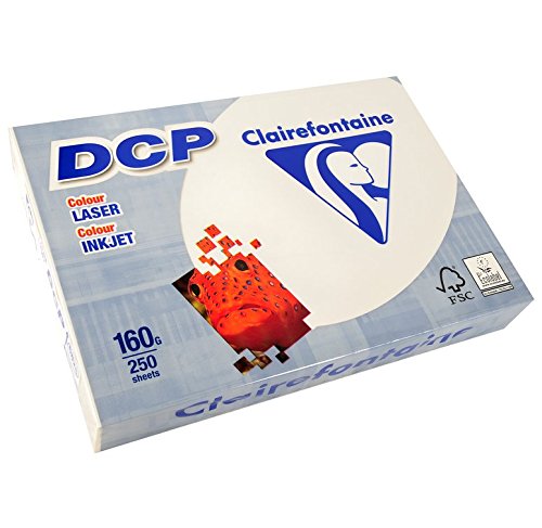Clairefontaine 4 Stück Kopierpapier 250 Blatt Papier DCP 160 g A4 210 x 297 mm FSC zertifiziert Elfe