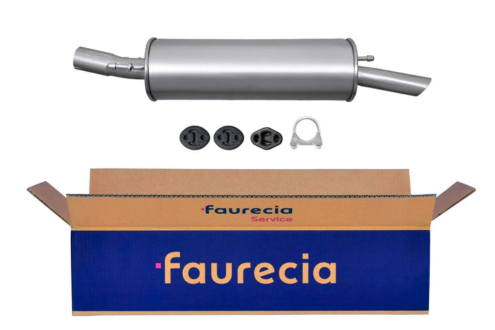 HELLA 8LD 366 029-951 Endschalldämpfer - Easy2Fit Kit - hinten - einteilig - Set mit Anbauteilen