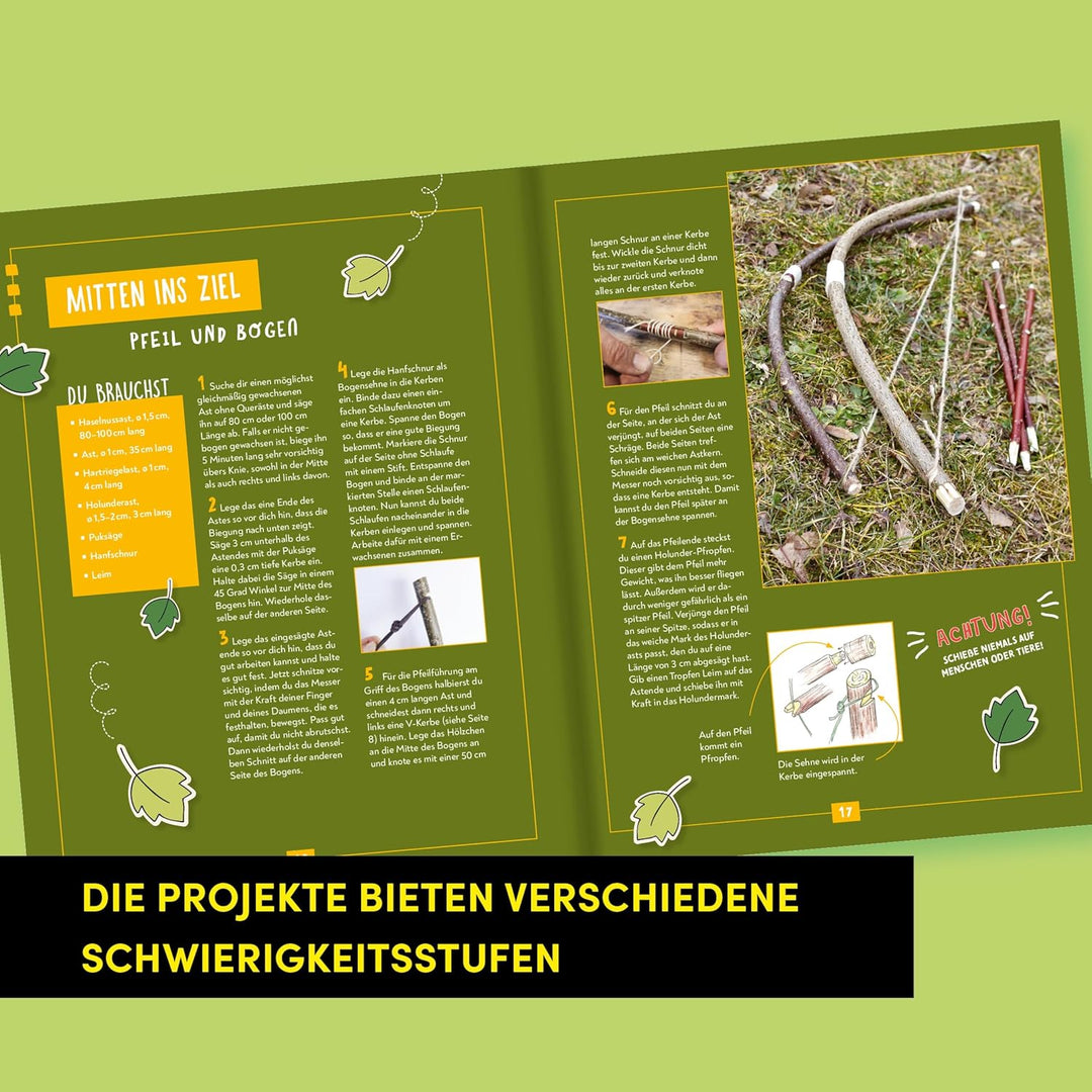 Kreativstart Kids Schnitzen. Anleitungsbuch und Material: 25 Modelle Schritt für Schritt erklärt. Mi