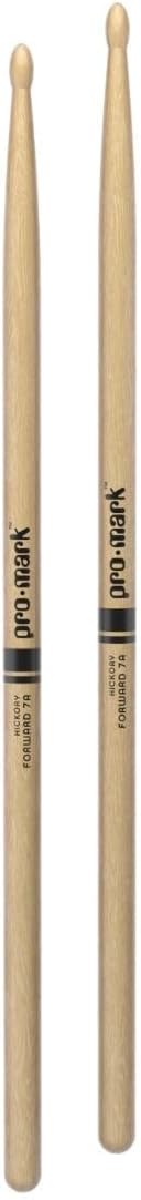 ProMark Drumsticks - Schlagzeug Sticks - Schlagzeugsticks - Klassischer Vorwärts 7A Hickoryholz, Ova