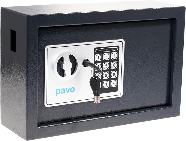 Pavo 8002696 Schlüssel Kasten/Schrank/Tresor, 20 Haken mit seitlichem Schlüsseleinwurf, metall dunke
