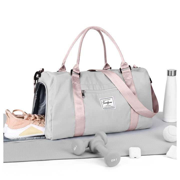 HYC00 Sport Duffel Bag Damen Handgepäck Sporttasche für Damen Herren mit Nassfach &amp; Schuhfach, Reise