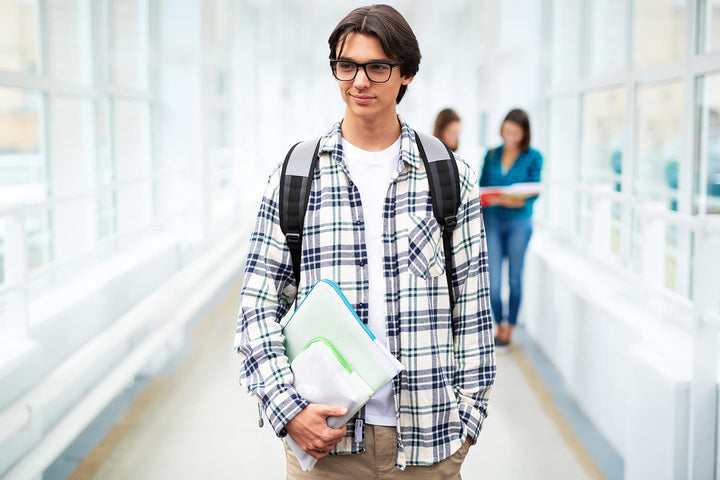 HERMA 20019 Reissverschlusstasche Reiseetui A6 transparent bunt, 10 Stück, kleine verschliessbare Si