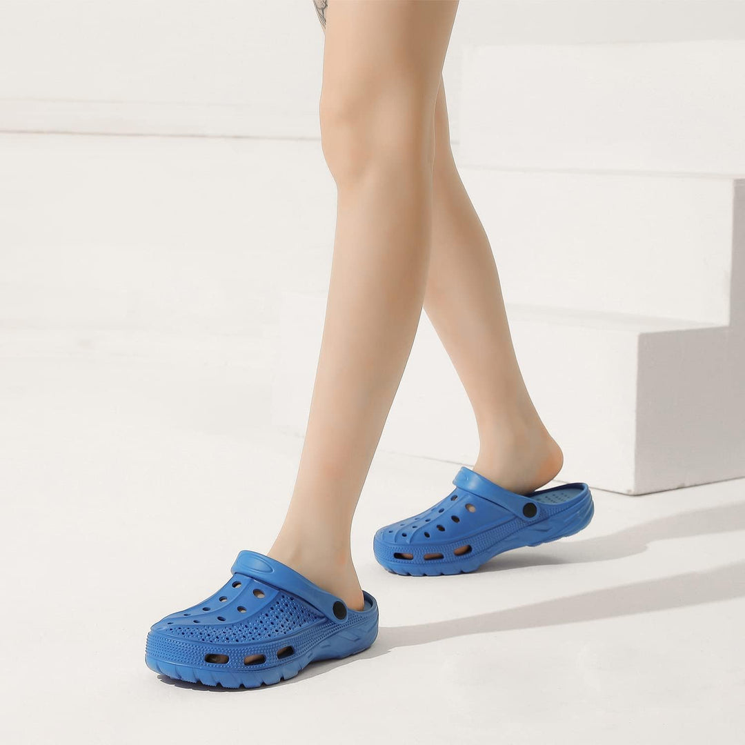 INMINPIN Clogs Herren Pantoletten Sommer Hausschuhe Damen rutschfest Atmungsaktiv Strand Sandalen Ga