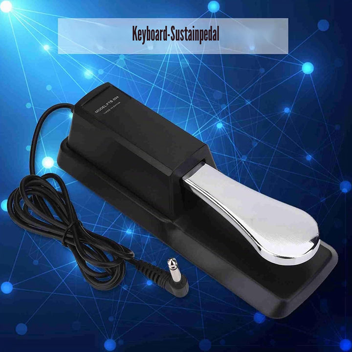 6,5 MM Schnittstelle Keyboard Sustain Pedal,Rutschfeste Gummiboden Piano Pedal,Universal Keyboard Pe