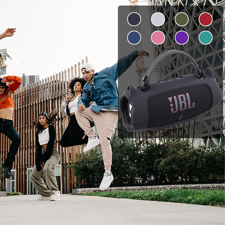 Khanka Silikonhülle für JBL Charge 6 Bluetooth-Lautsprecher | Für JBL Charge 6 Lautsprecher;mit Schu