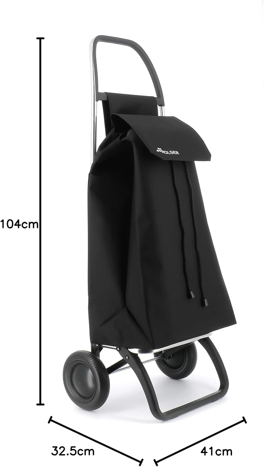 Einkaufstrolley Rolser Saquet LN 2 Räder - Schwarz, Schwarz