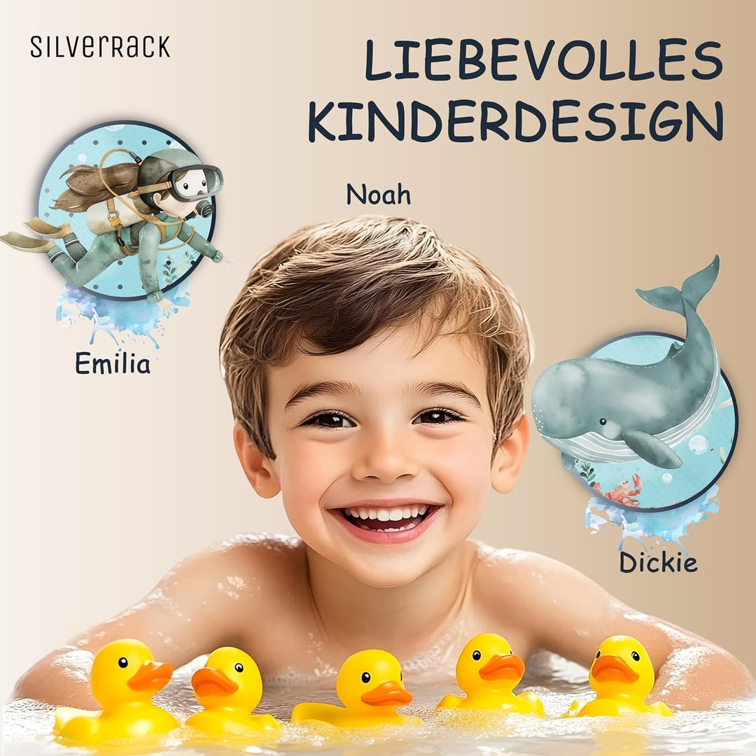 Badewannenmatte Kinder rutschfest [100x40cm] - Antirutschmatte Badewanne BPA frei - Badematte Kinder