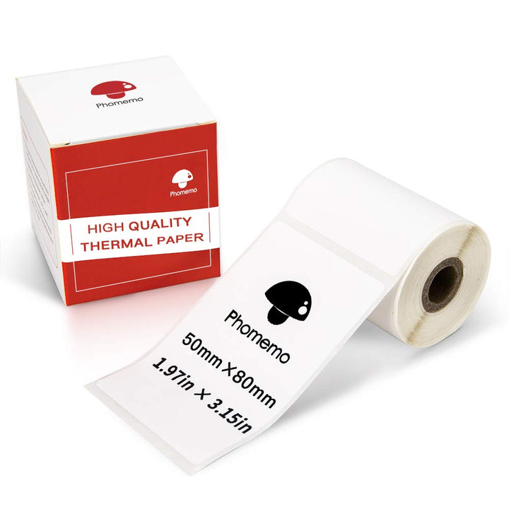 Phomemo M110 Thermoetikettenpapier-Multifunktionales selbstklebendes Etikett Adressetikett，1.97“x3.1