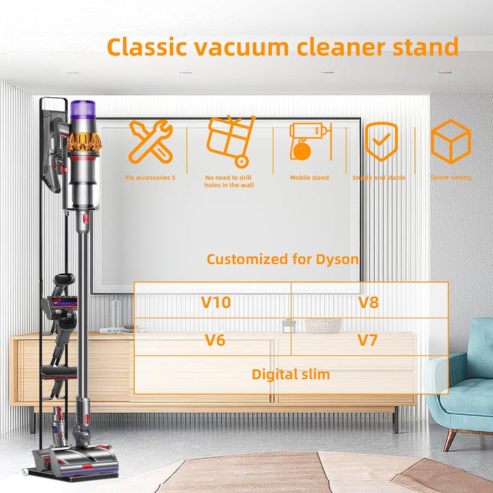 Staubsauger Ständer, Kompatibel für Dyson V15 V11 V10 V8 V7 V6 freistehend Bodenständer Halterung, Z