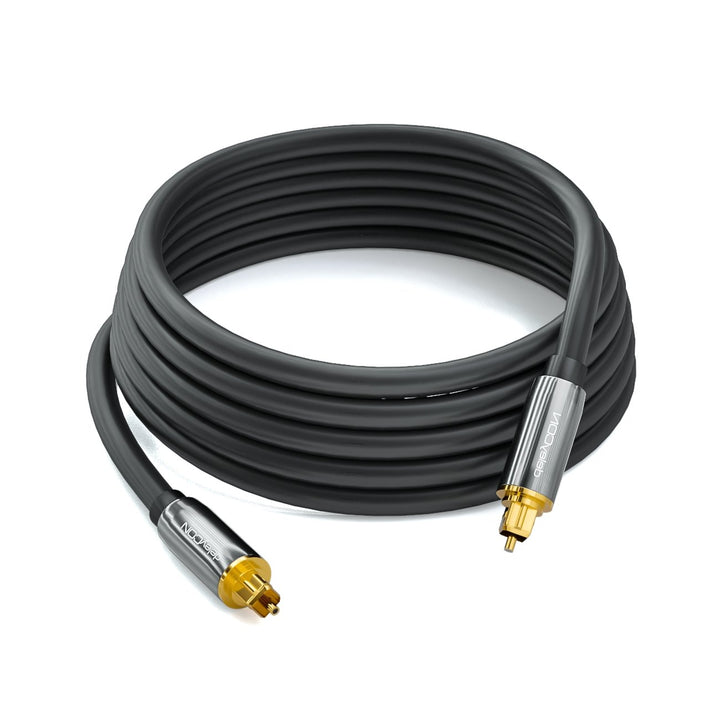 deleyCON 10m Optisches Digital Audio Kabel - S/PDIF - 2x Toslink Stecker - LWL Lichtwellenleiter Kab