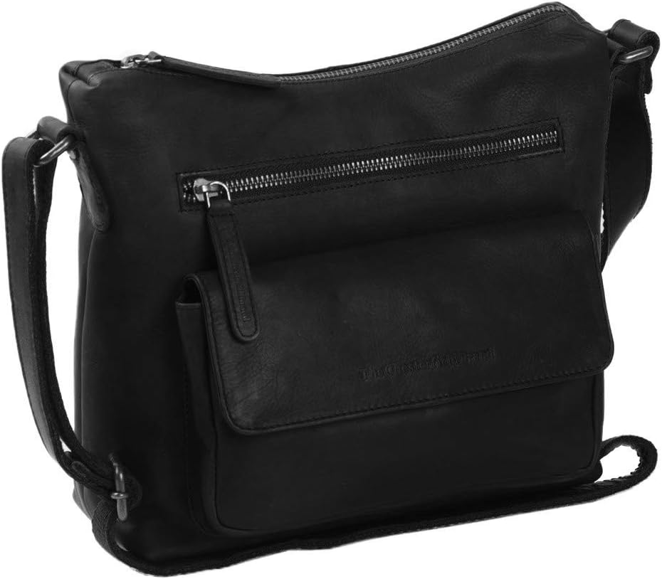 The Chesterfield Brand Hailey - Schultertasche Leder 24 cm Schwarz, Schwarz