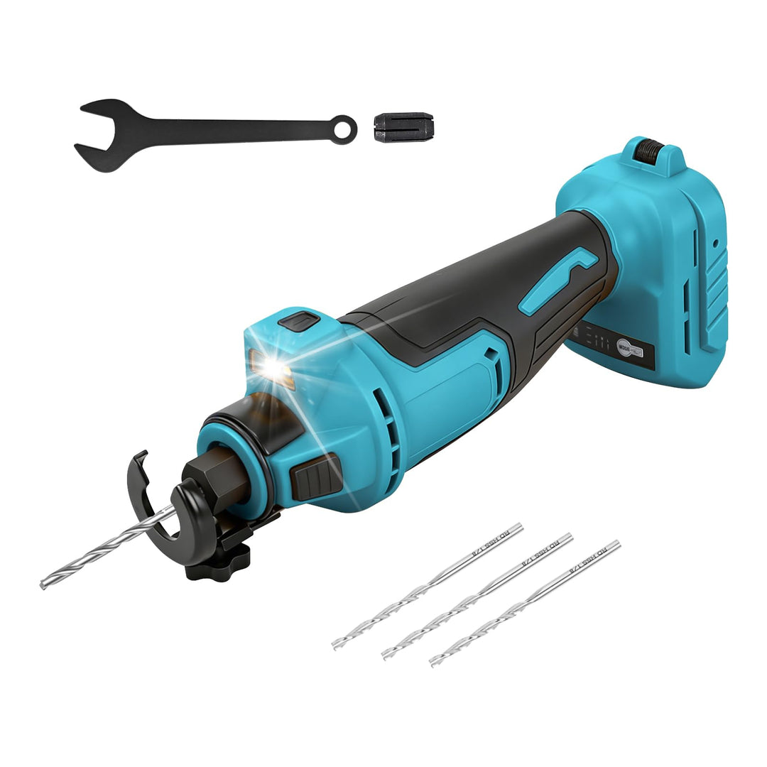 Akku-Trockenbau-Ausschnittwerkzeug, kompatibel mit Makita 18 V Akku, 30000 U/min bürstenloser Trocke