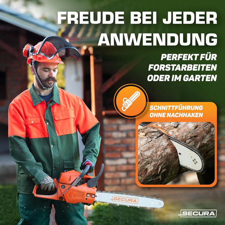 SECURA 4 Stück Ersatzkette für Kettensäge 35cm Dolmar Einhell Bosch Makita | Sägekette 35cm 3/8 1,3