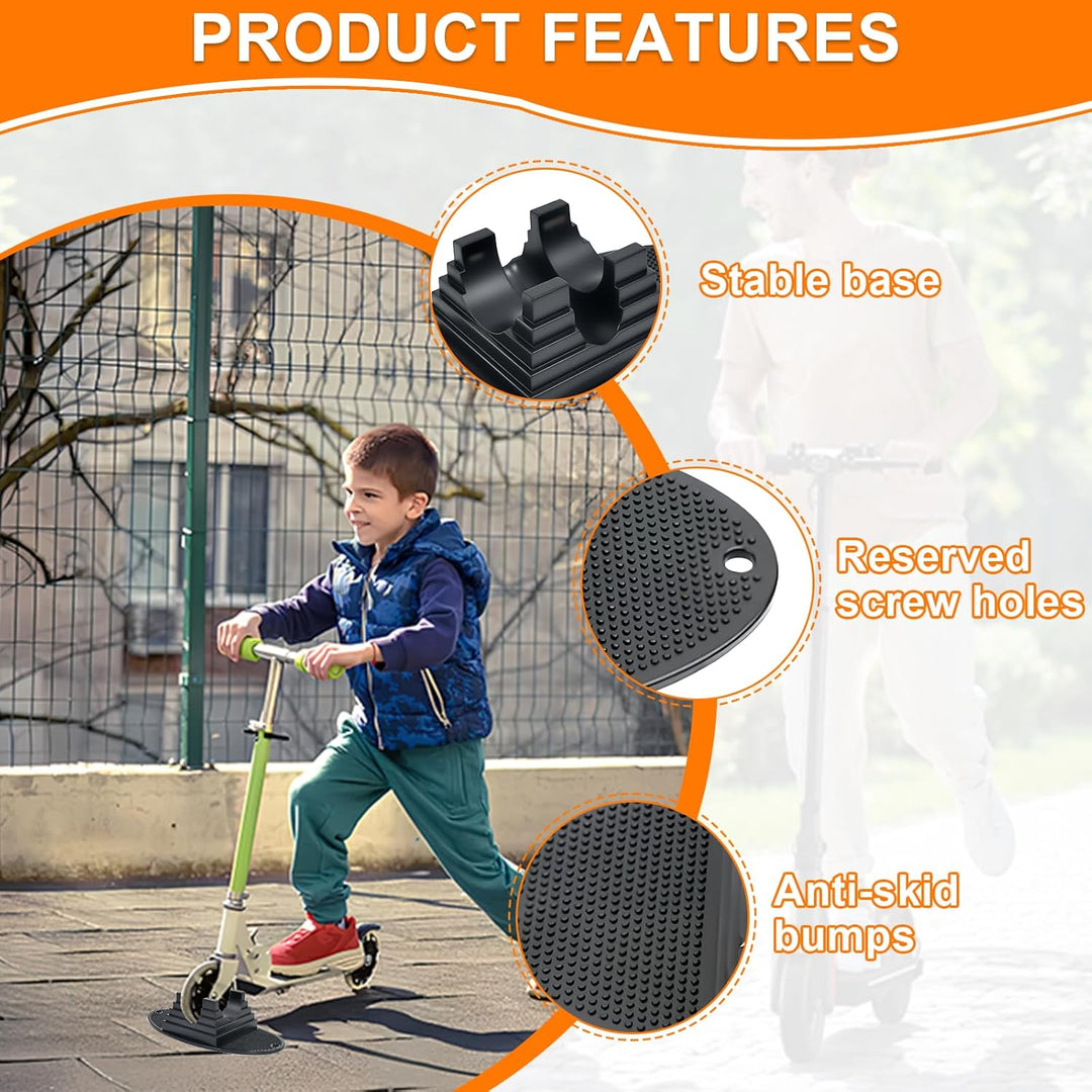 2 Stück Universal Scooter Stand Stabiler Stunt Scooter Ständer für 95-120mm Räder Leicht Tragbar für
