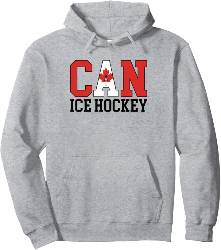 Canada Flag Hockeyspieler - Canadian Canadian Ice Hockey Pullover Hoodie