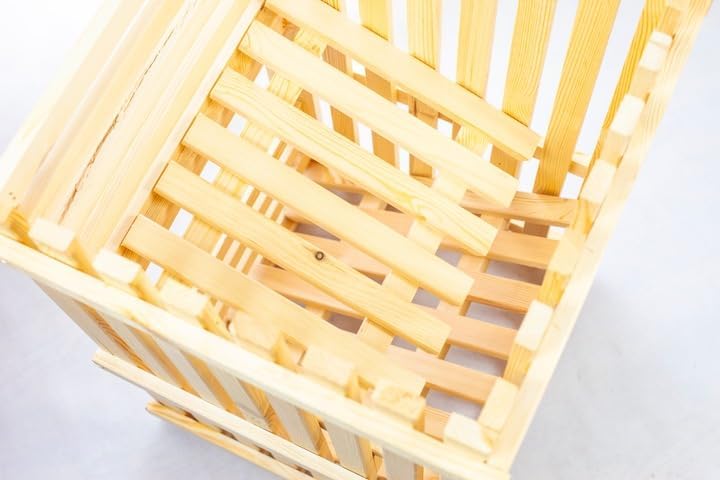 Kartoffelkiste 50x80x50 cm Kartoffel Aufbewahrungsbox Holz Zwiebel Obstkiste Gemüse Aufbewahrung Hol