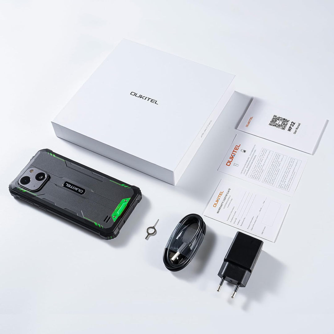 OUKITEL WP32 Rugged Smartphone 4G Dual SIM-Grün, Dunkelgrün