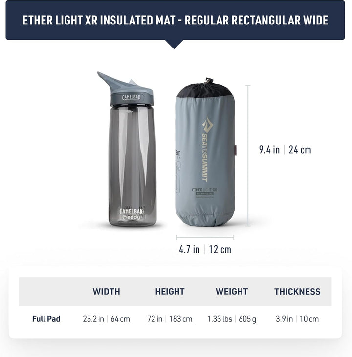 Sea to Summit – Ether Light XR Thermo Luftmatratze Rectangular Regular Wide – ThermalCore Isolierung