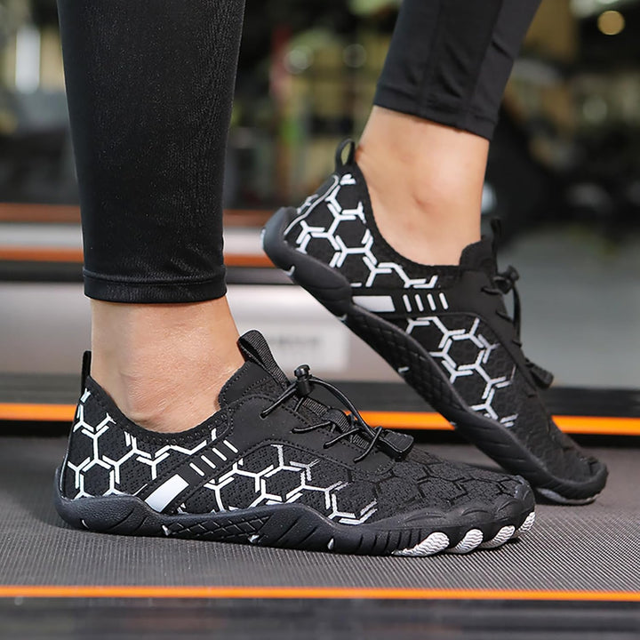 LinSmart Barfussschuhe Damen Herren Breite Zehenbox Wasserschuhe Barfusstrainer Frauen Männer zum Wa