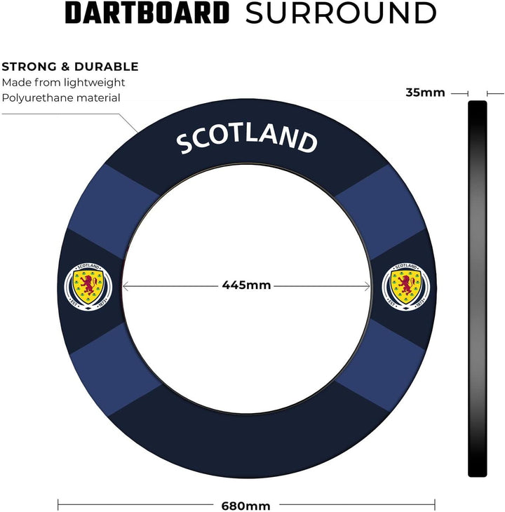 Darts Corner Schottland Dartscheibe Surround | Offiziell lizenziertes Schottland St Andrews Cross |