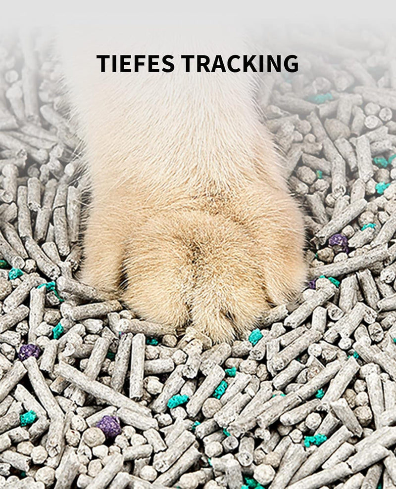 PETKIT 5 in 1 Gemischtes Katzenstreu, Spülbar, Geruchsfrei, Aktivkohle, Extrem Saugfähig und Schnell