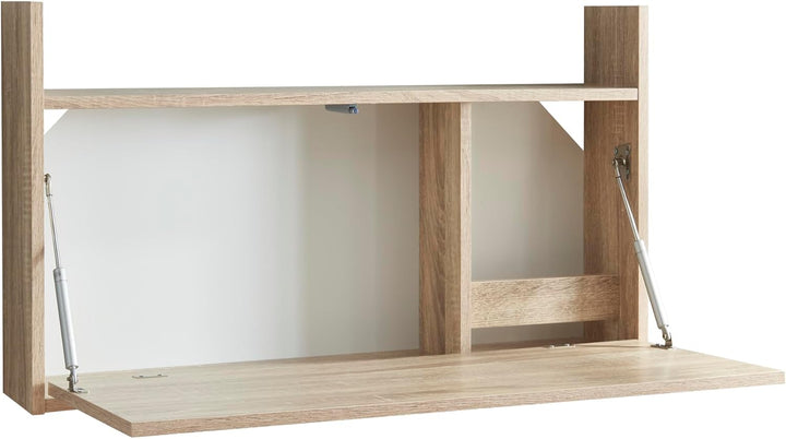 [en.casa] Wandklapptisch Rautalampi Klapptisch mit Ablage und 2 Fächern Klappschreibtisch Wandtisch