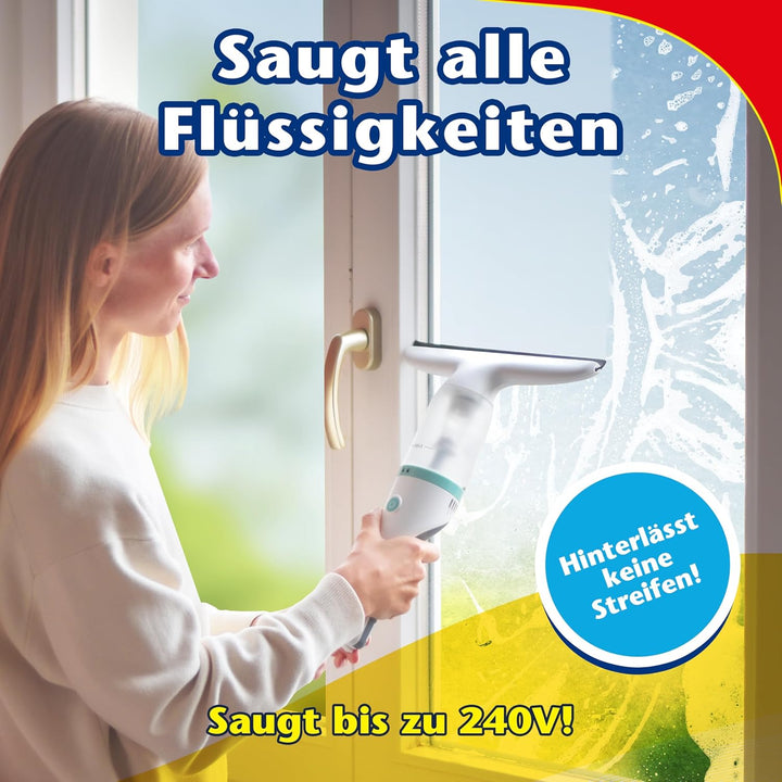 CleanRite® Fenstersauger | Akku Fensterputzer | Elektrischer Fensterreiniger | Fensterputzroboter |
