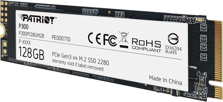 Patriot P300 M.2 PCIe Gen 3x4 128 GB SSD, 128 GB