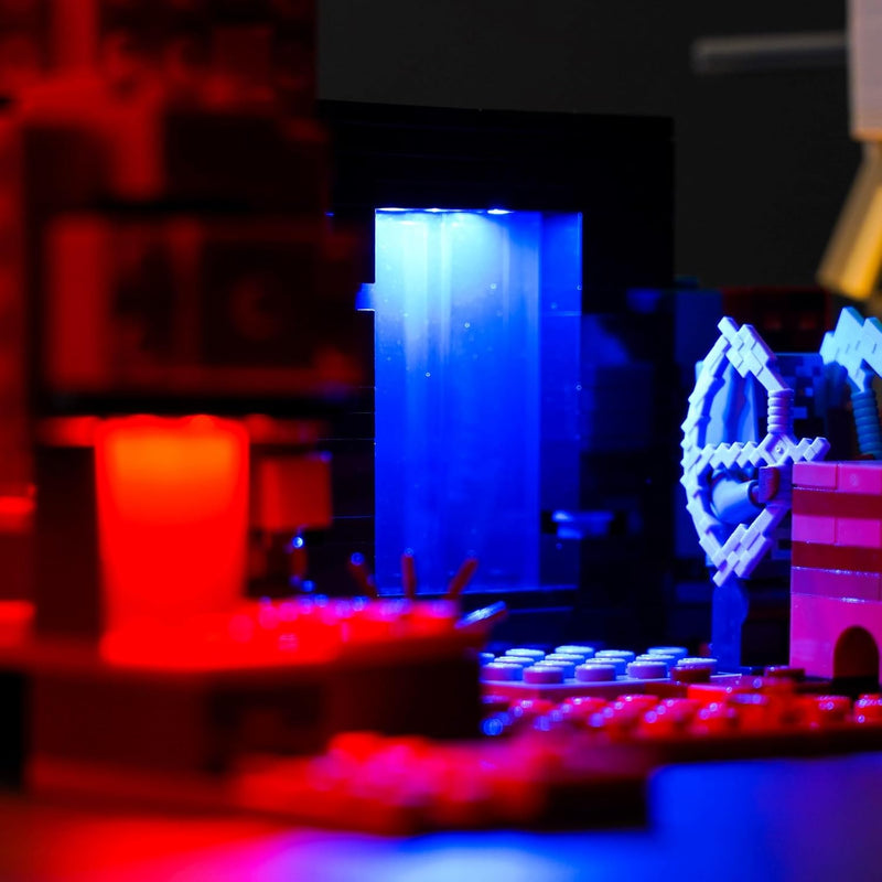 LocoLee Licht Kompatibel mit Lego Nether Portal Ambush, Nur Lichter Set - Kein Modell, Licht Beleuch