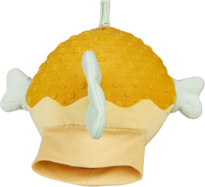 Sterntaler Handpuppe Kugelfisch aus weichem Flausch, Kinder- und Babyspielzeug, wattiert mit Polyest