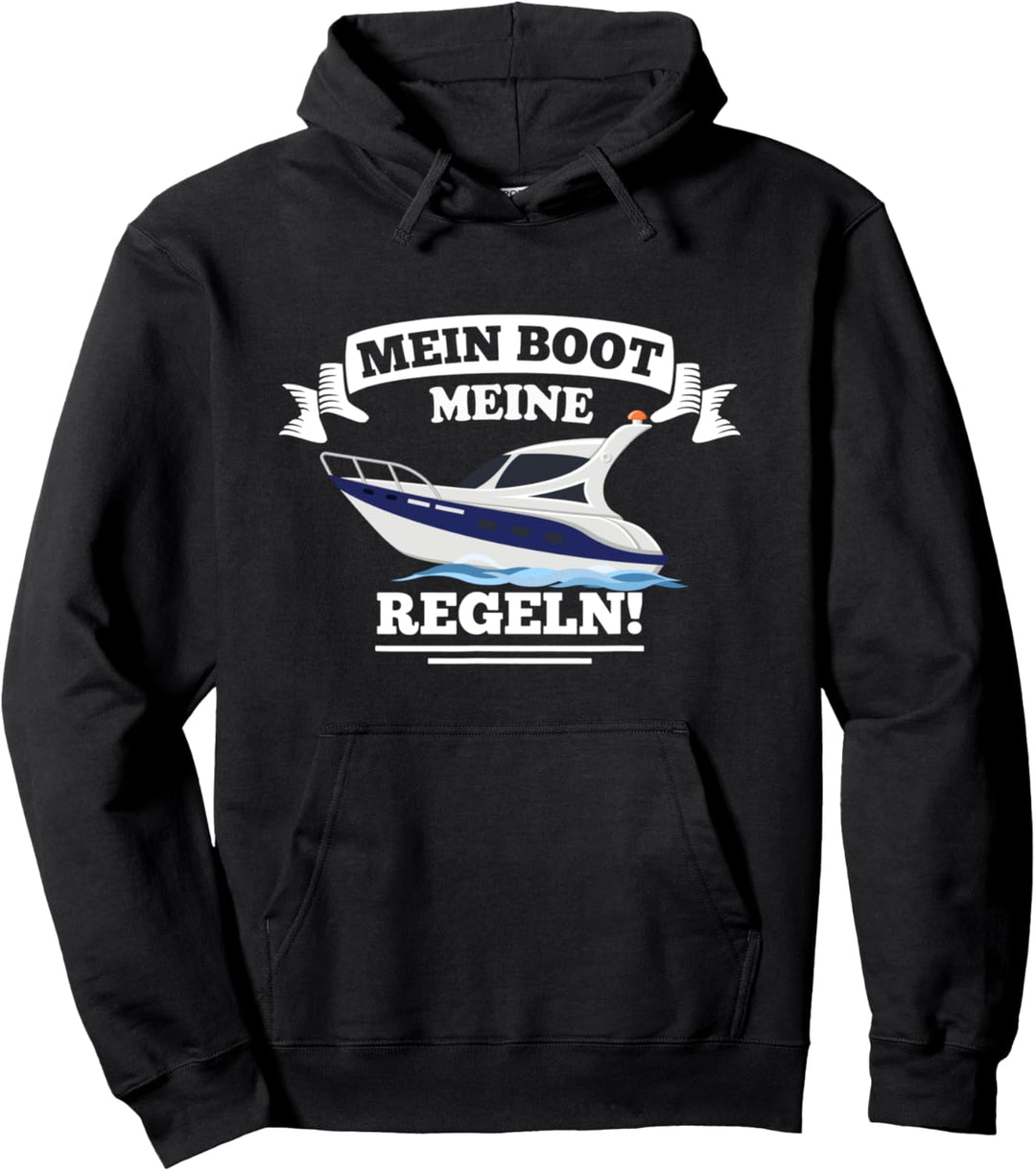 Käptn Jacht Speedboot Kabinenboot - Mein Boot meine Regeln Pullover Hoodie