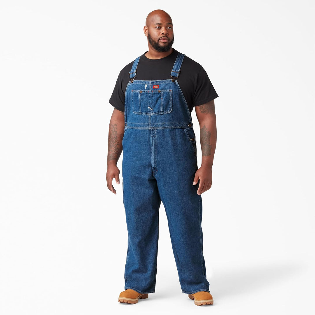 Dickies Herren Latzhose Duck Bib Overall 38W / 32L Blau (Rnsd Ind/Blu Rnb), 38W / 32L Blau (Rnsd Ind