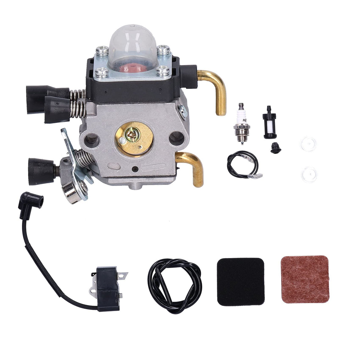 Vergaser Zündspule Kraftstofffiltersatz für STIHL FS80R FS85 FS80 HS80 HT75 HS75 HS85 KM85 Mäher Ers
