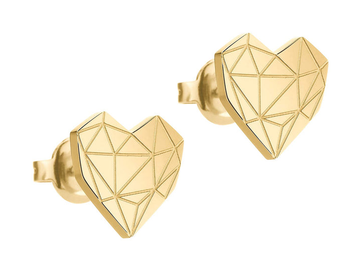 LIEBESKIND Damen-Ohrstecker Edelstahl LJ-0307-E-11 gold Single, gold Single