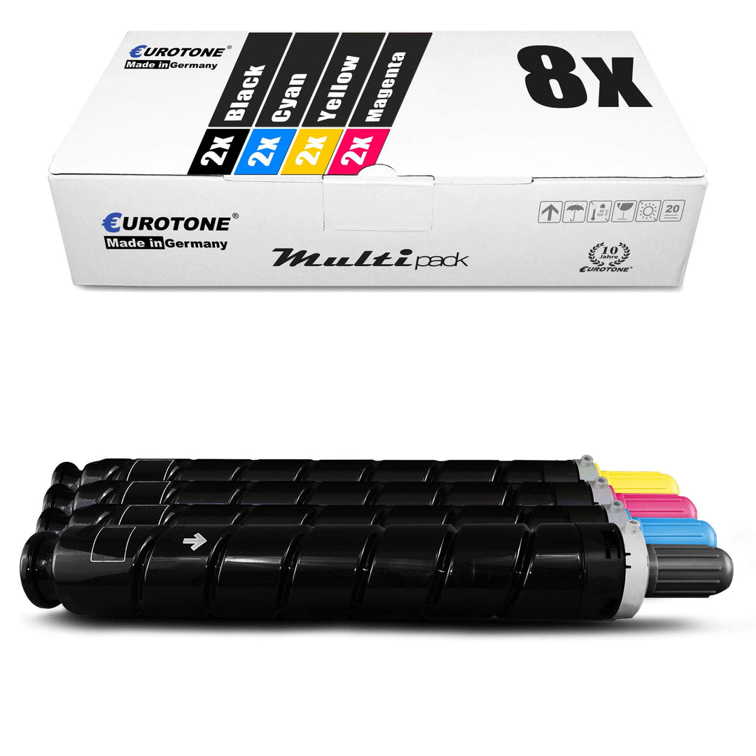8X Müller Printware Toner kompatibel für Canon IR Advance C 2020 2025 2030 2220 2225 2230 i L Li ers